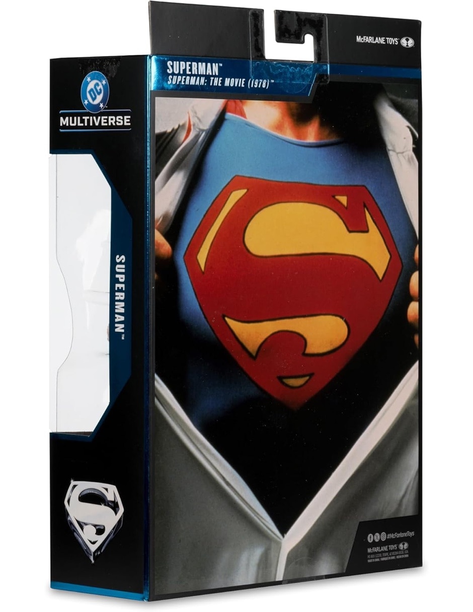 Figura de colección articulada superman the movie superman reeve deluxe 4
