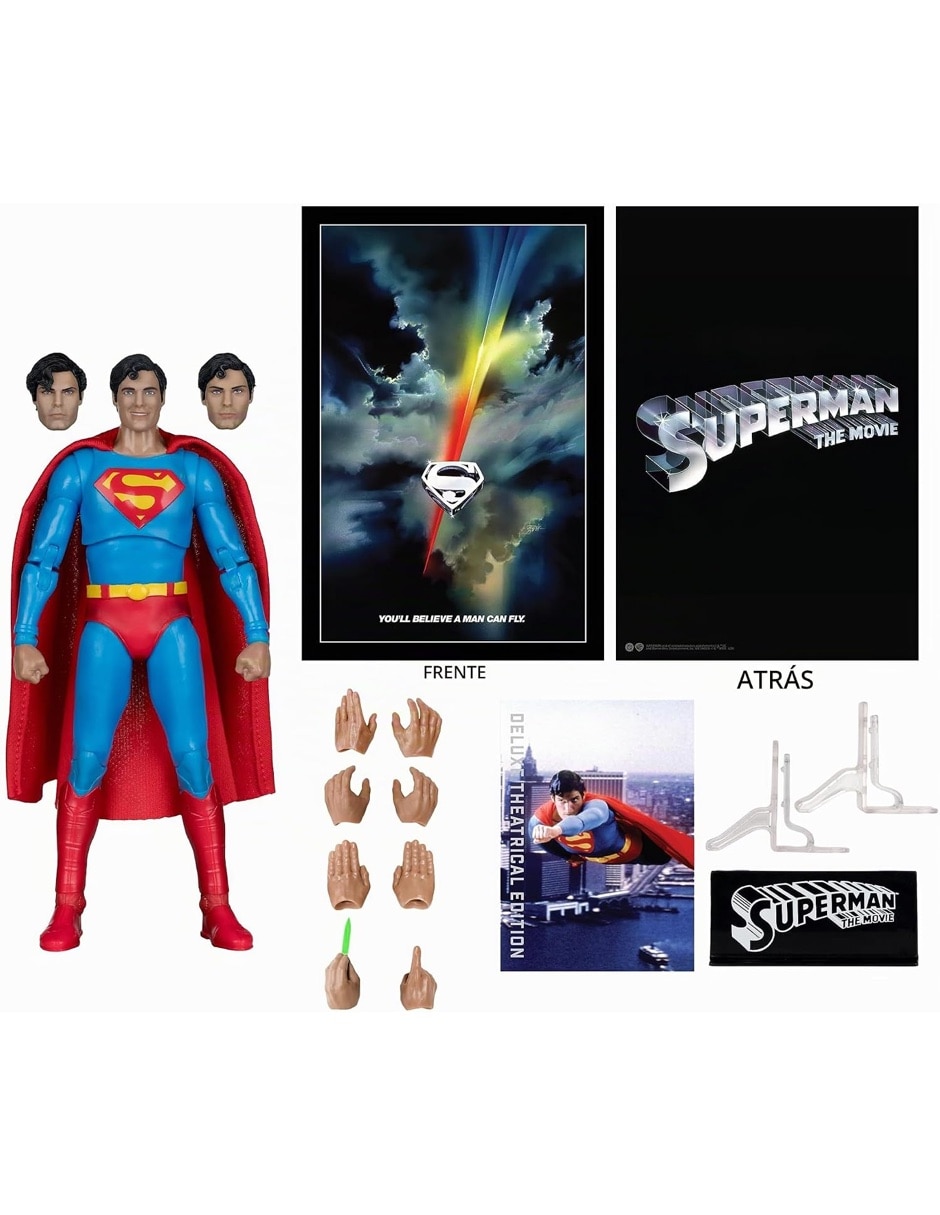 Figura de colección articulada superman the movie superman reeve deluxe 3
