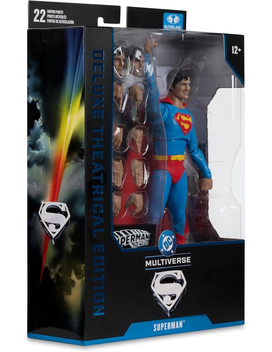 Figura de colección articulada superman the movie superman reeve deluxe 6