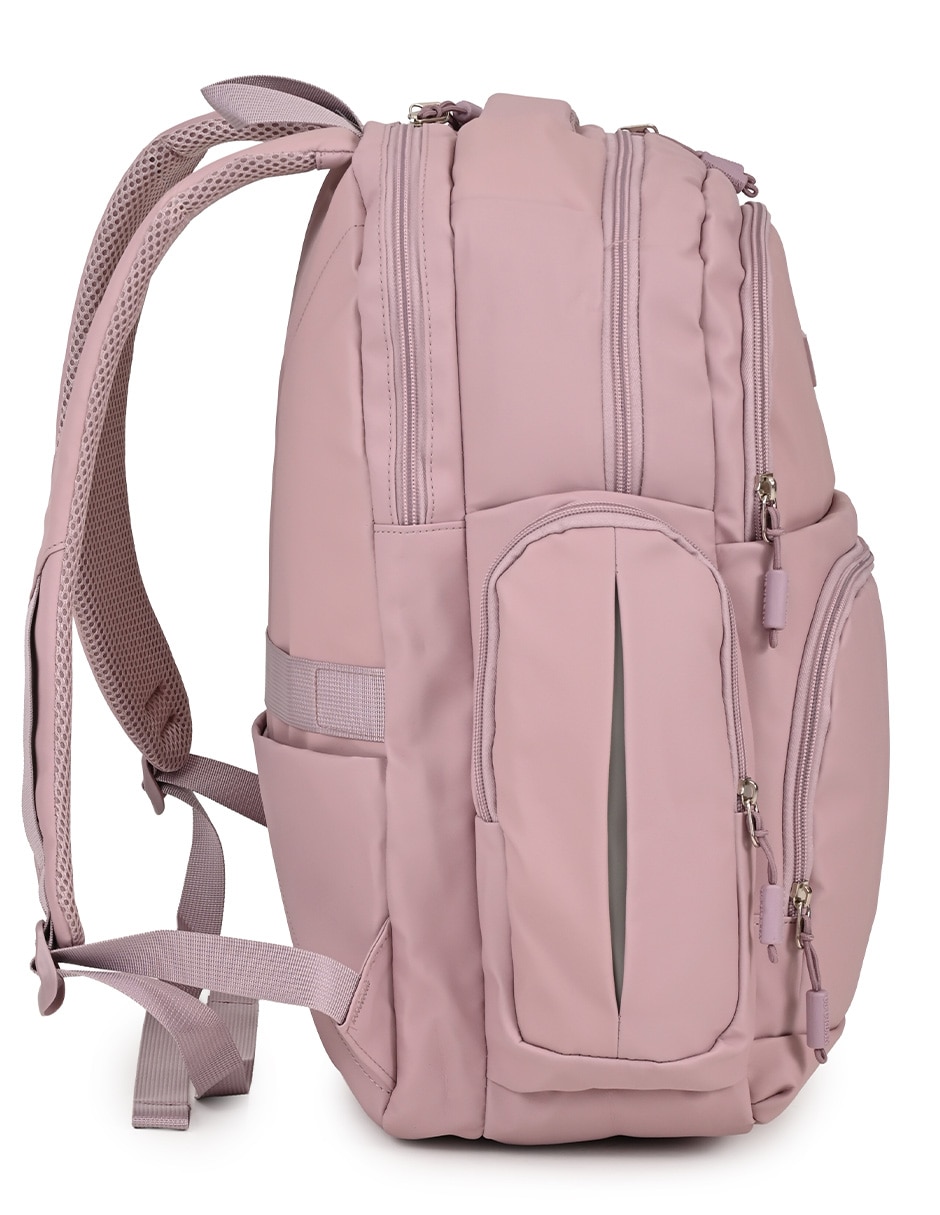 Mochila con portalaptop lisa unisex 6