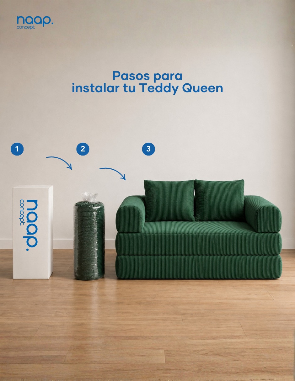 Sofá cama de espuma comprimida 3