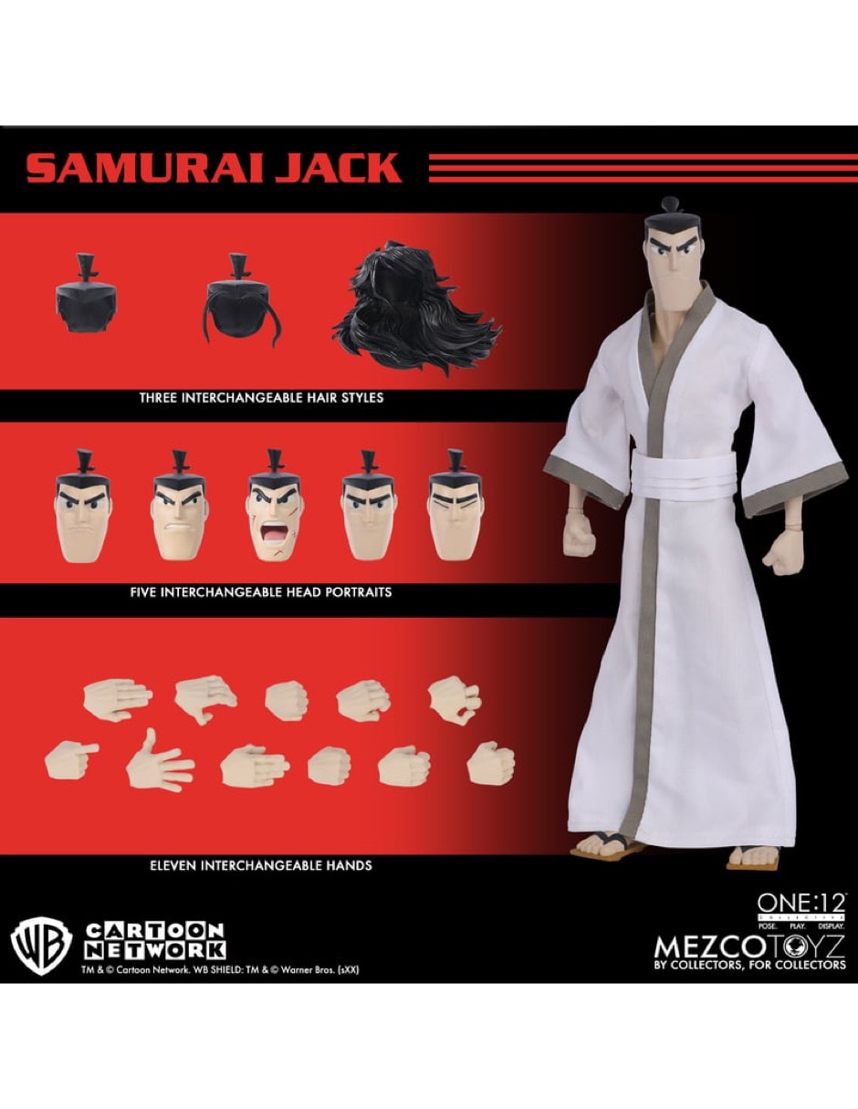 Figura de colección articulada samurai jack jack estándar 8