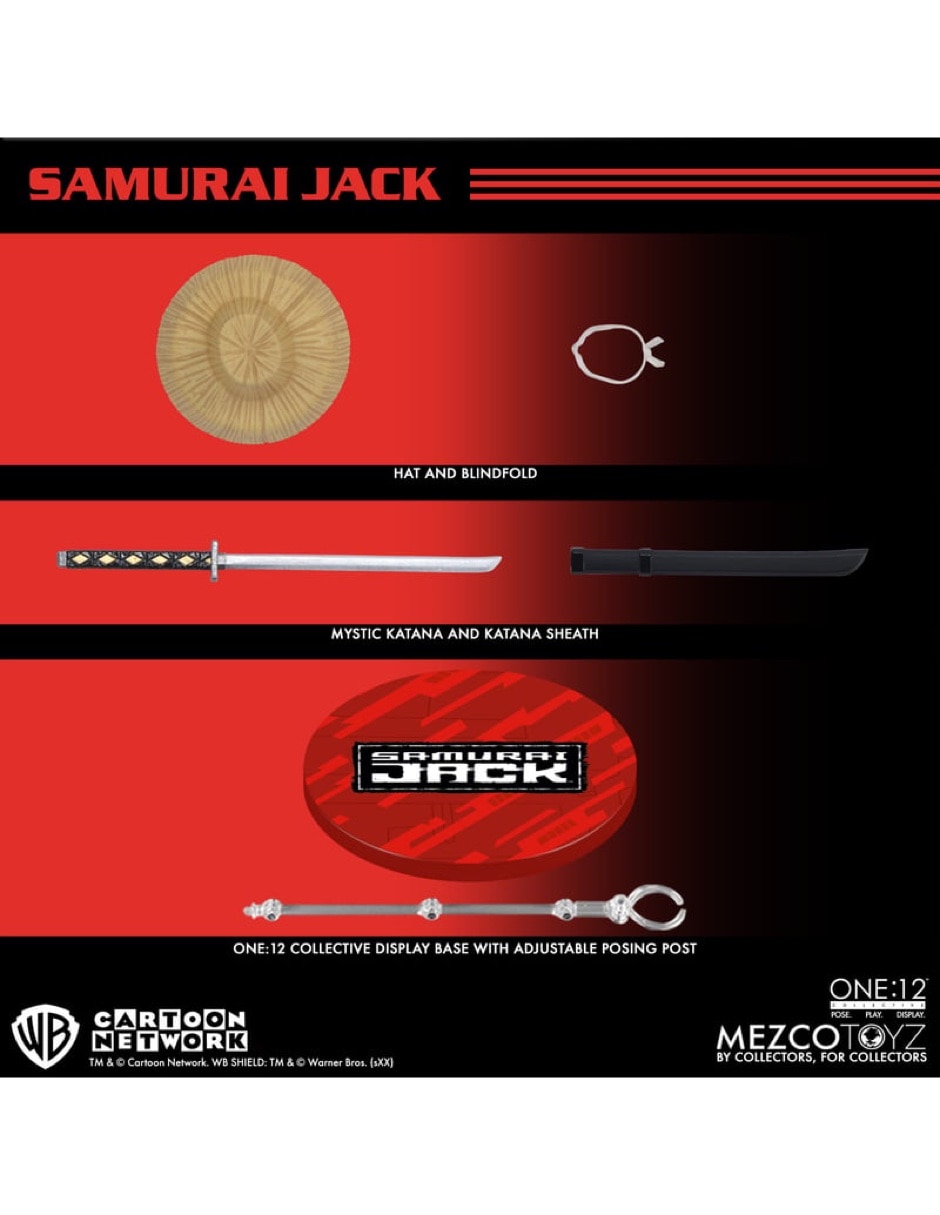 Figura de colección articulada samurai jack jack estándar 5