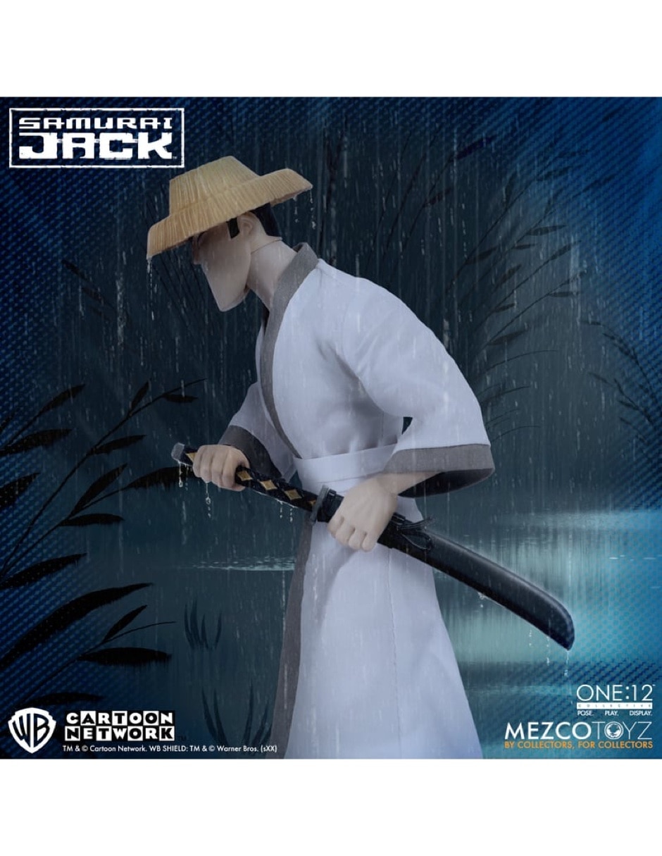 Figura de colección articulada samurai jack jack estándar 9