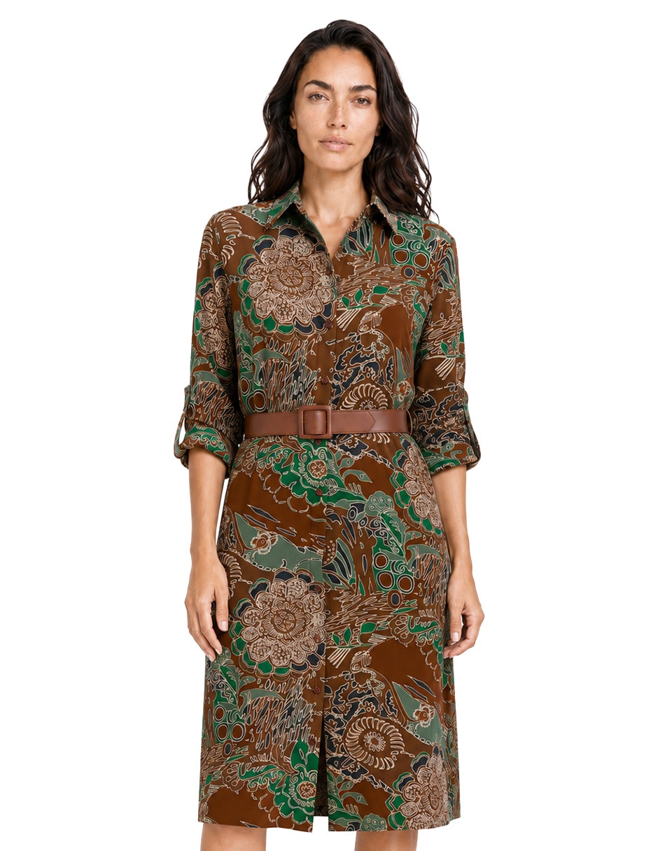 Vestido midi casual para mujer Vestido midi casual para mujer