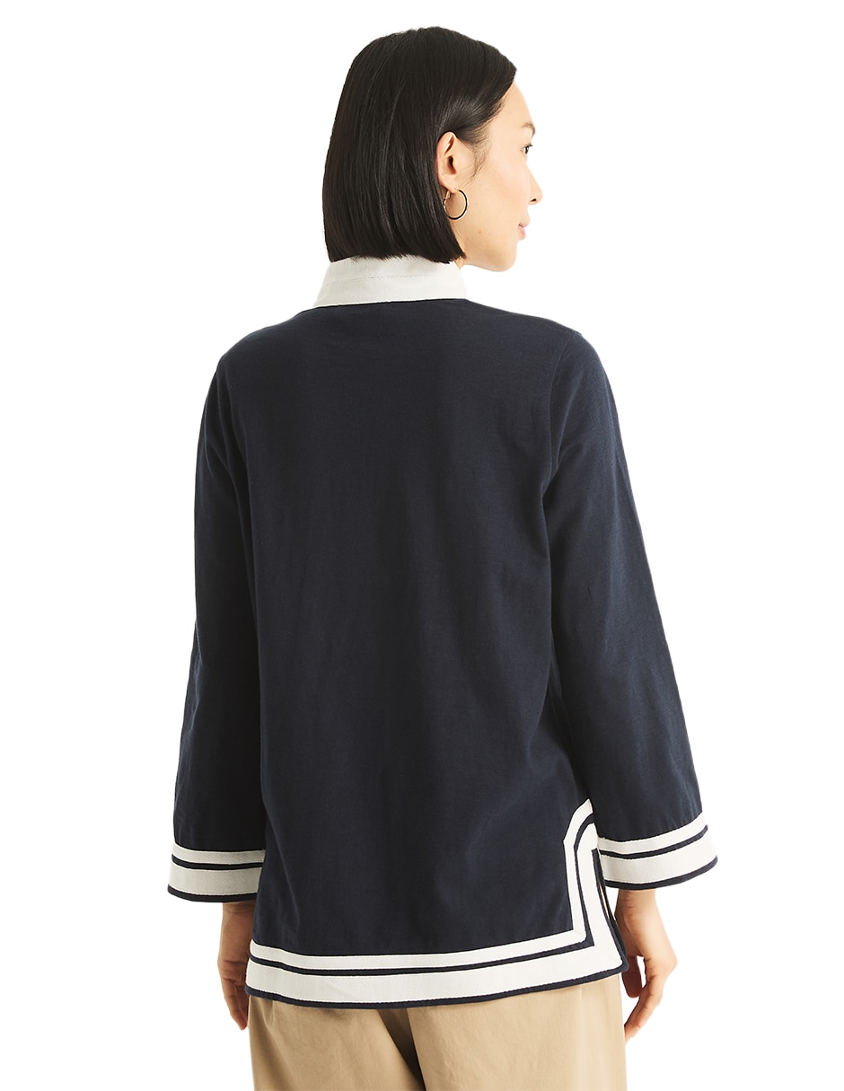 Blusa manga corta para mujer 3