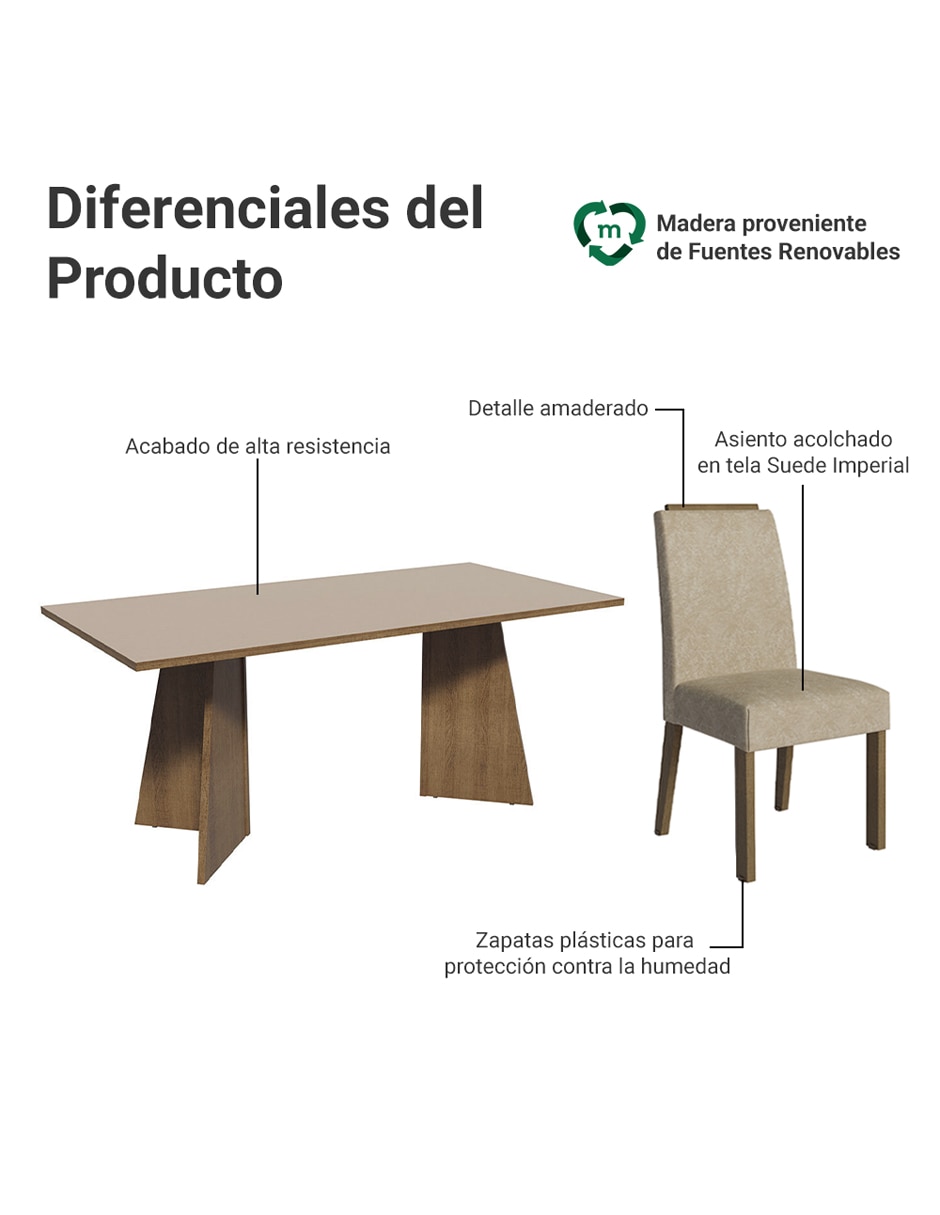 Comedor para 6 personas 8
