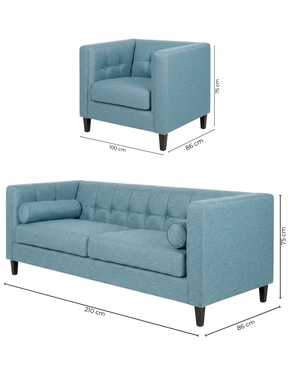 Sala modular madison de tela 9