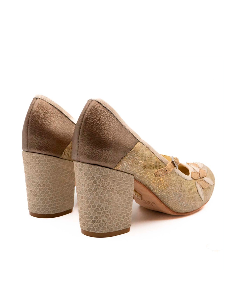 Zapato de tacón de piel para mujer 4