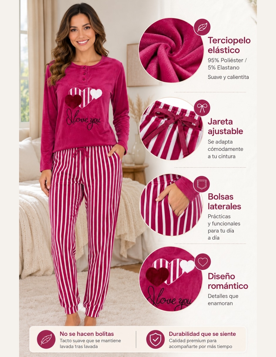 Conjunto pijama para mujer 7