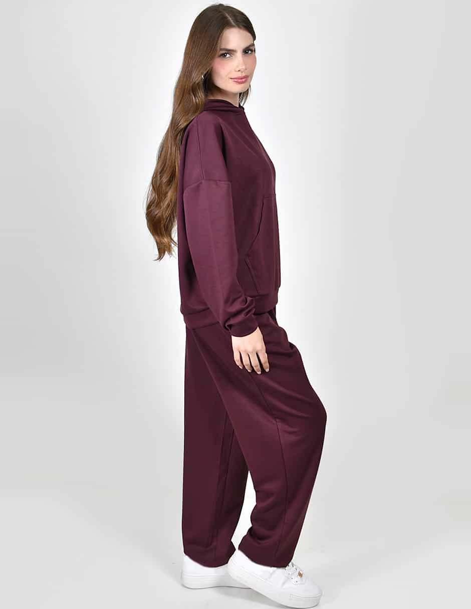 Conjunto deportivo regular con elástico para mujer 5