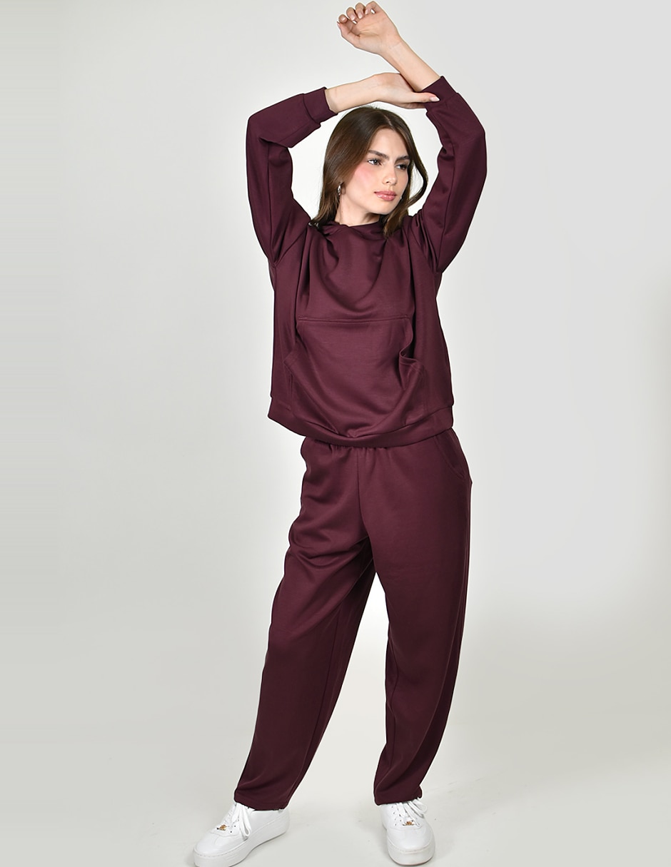 Conjunto deportivo regular con elástico para mujer 2