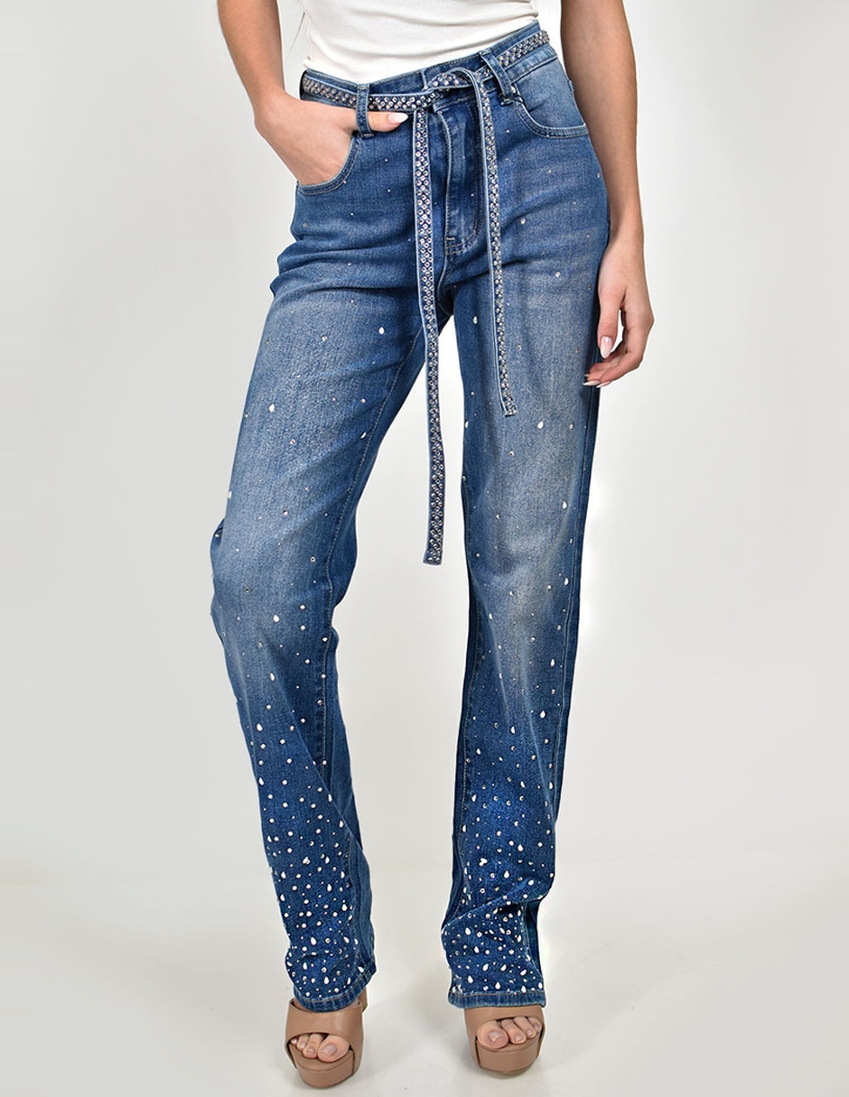 Jeans straight j-ch-zh-0219-denim para mujer Jeans straight j-ch-zh-0219-denim para mujer