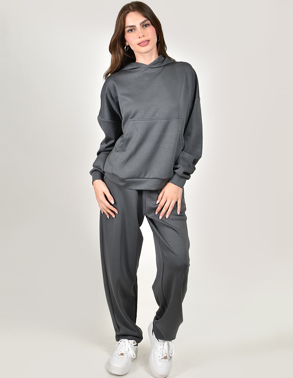 Conjunto deportivo regular con elástico para mujer 2