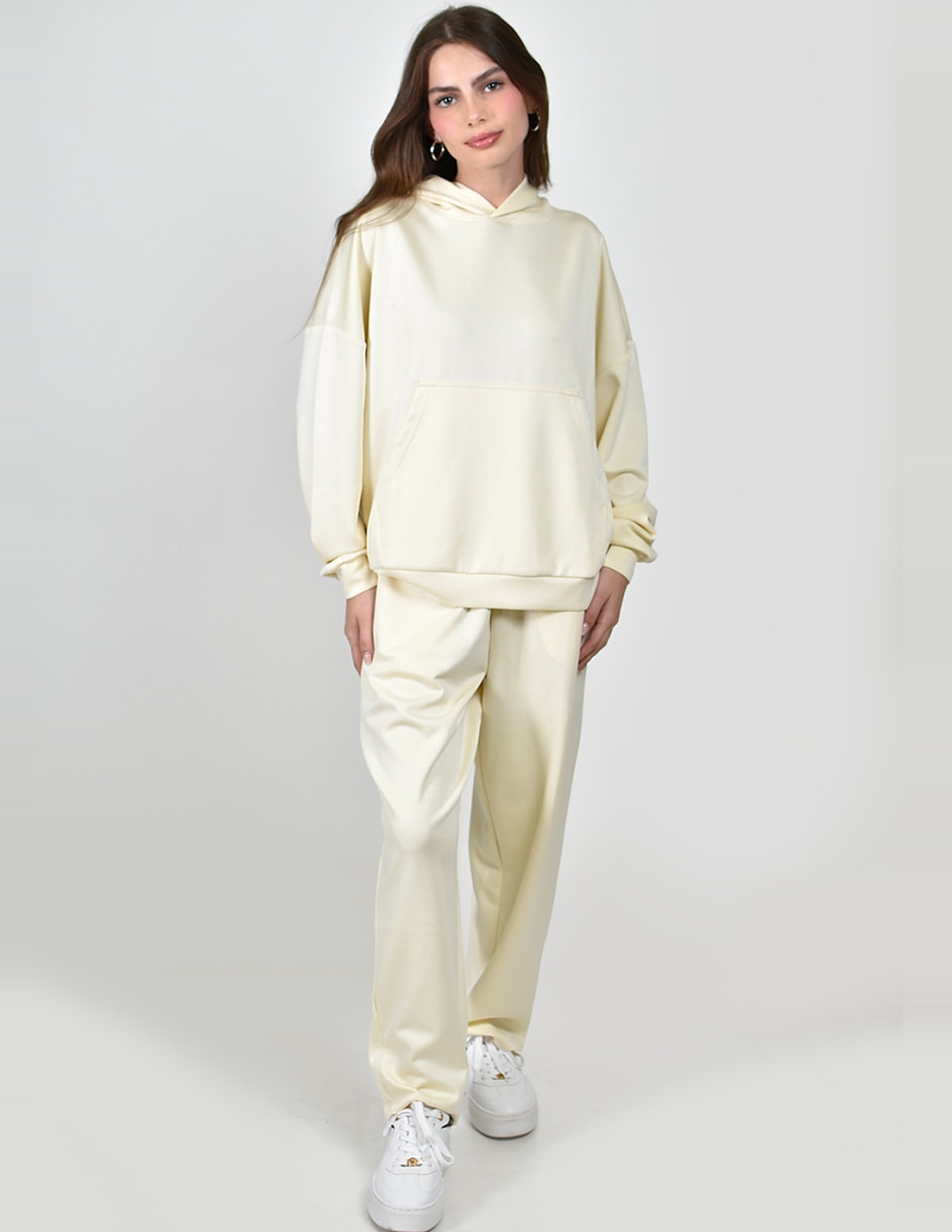 Conjunto deportivo regular con elástico para mujer