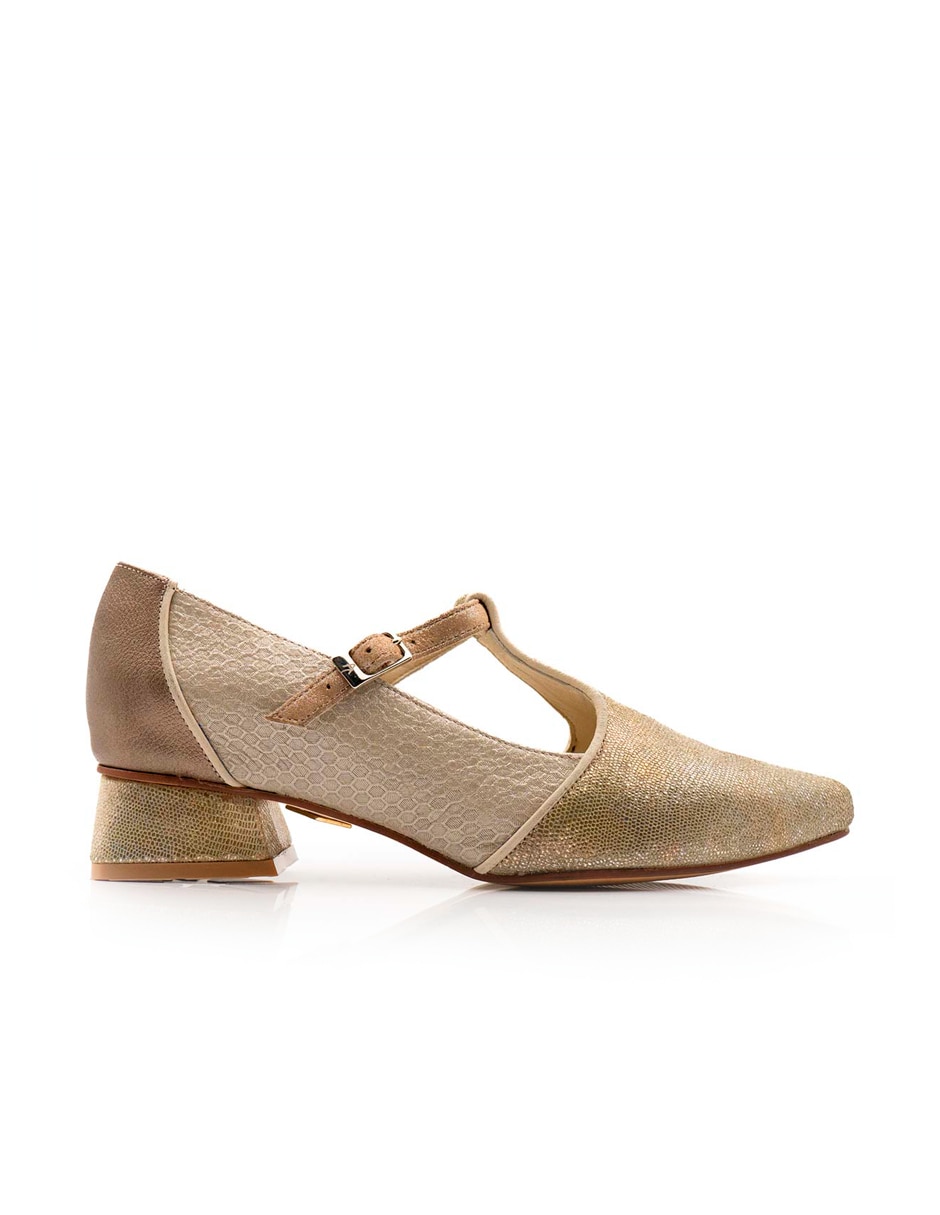 Zapato de tacón de piel para mujer