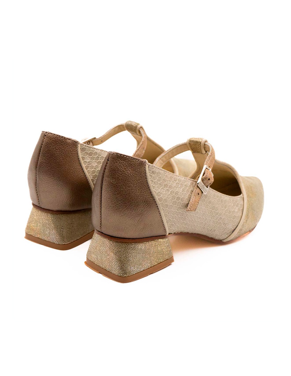Zapato de tacón de piel para mujer 5