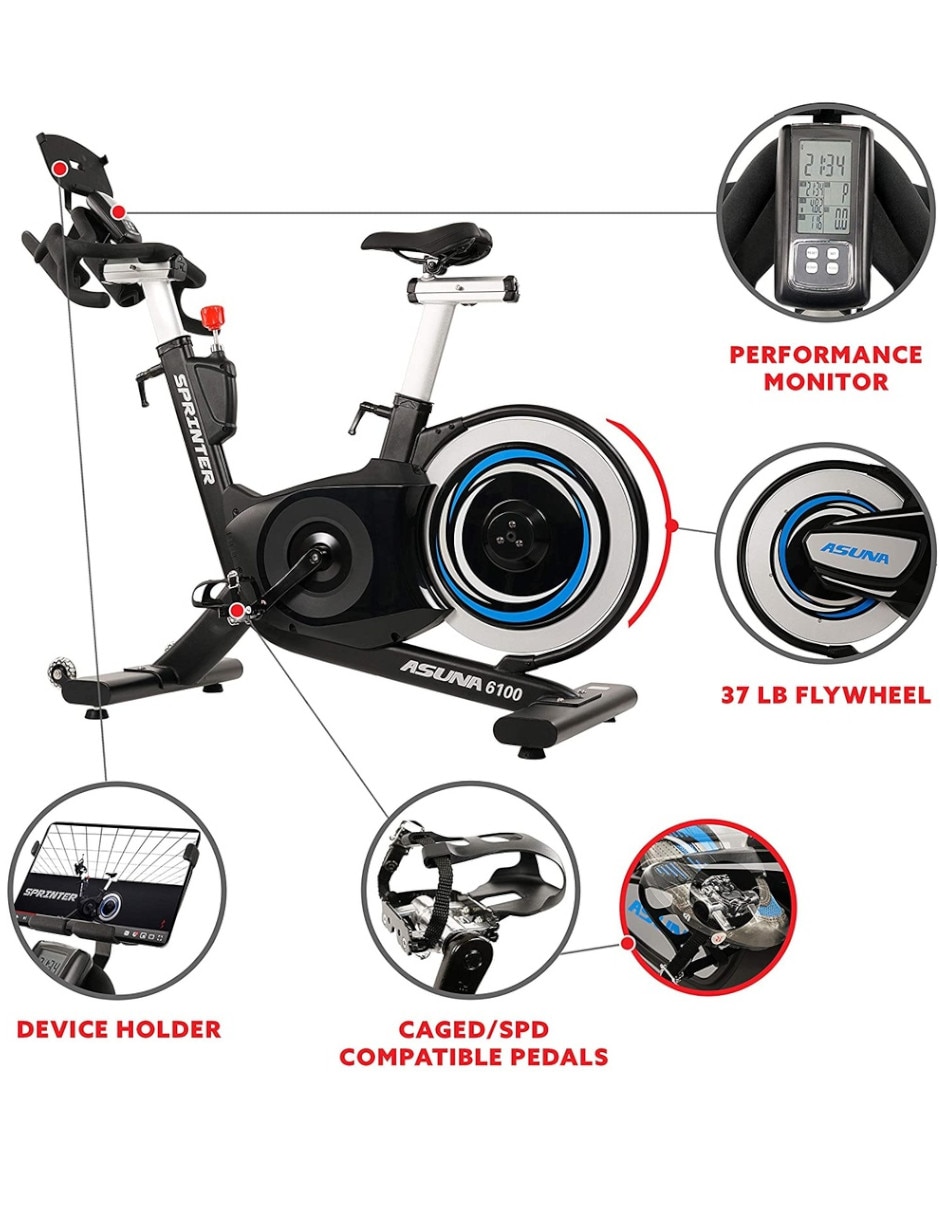 Bicicleta fija modelo SF-B6100 de acero
