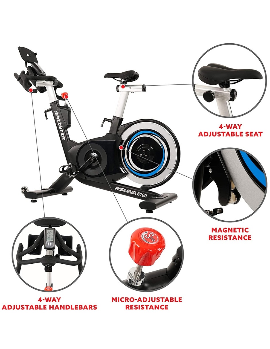 Bicicleta fija modelo SF-B6100 de acero 6
