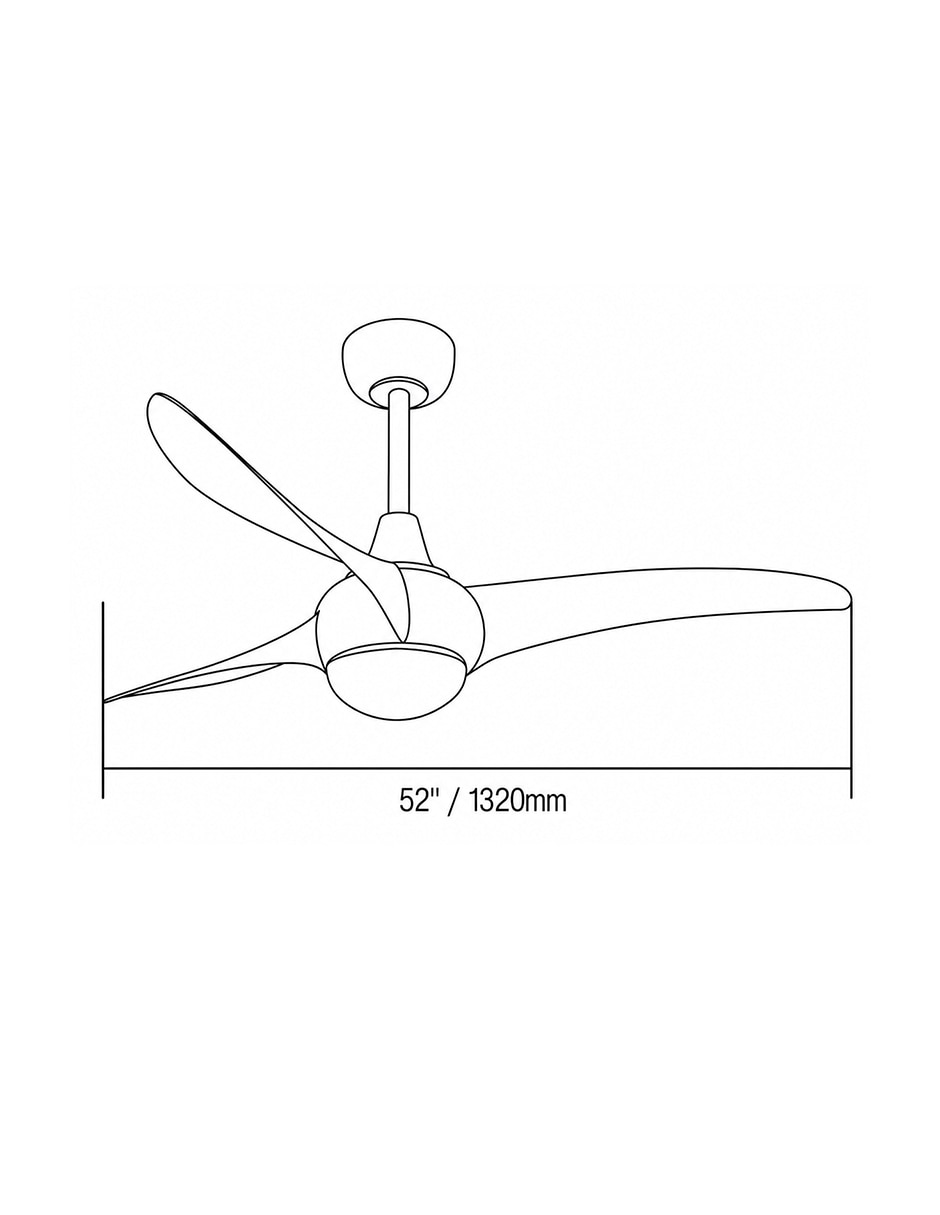 Ventilador de techo con control remoto 6 velocidades 6