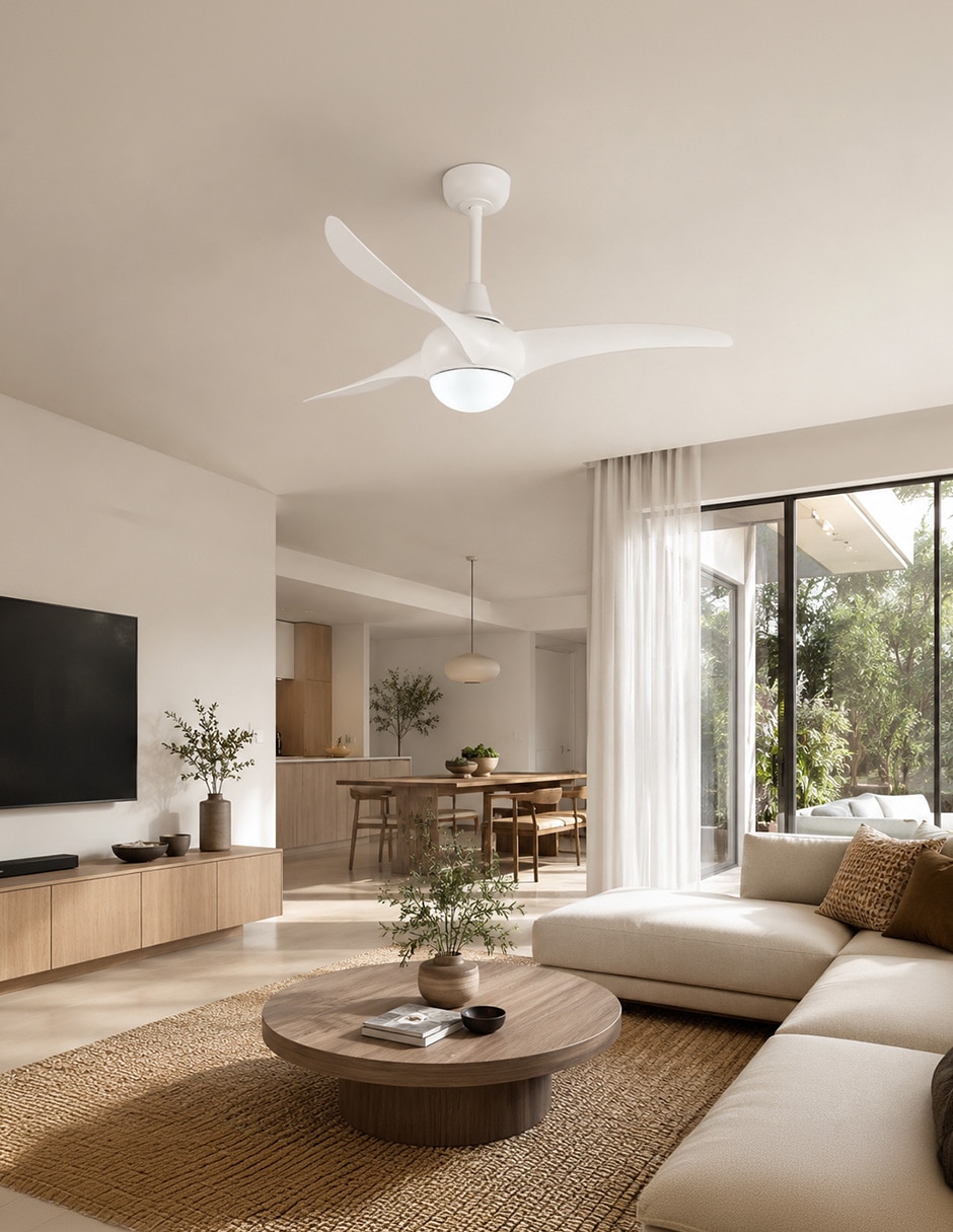 Ventilador de techo con control remoto 6 velocidades