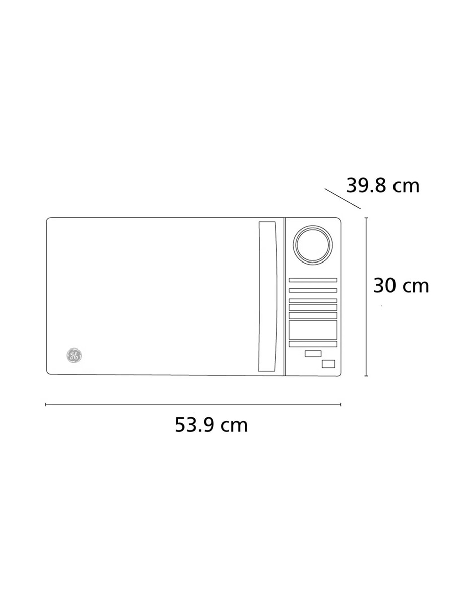 Horno de microondas convencional modelo JES11W de 1.1 pies