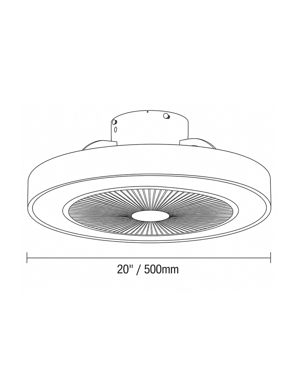 Ventilador de techo con control remoto 6 velocidades 5