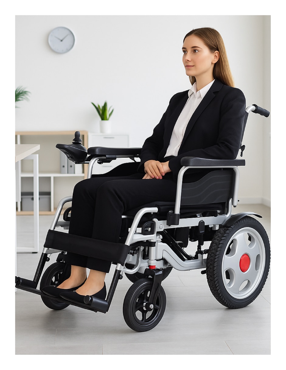 Silla ruedas eléctrica plegable hasta rinde 25 km LUSRNSB11G634 5