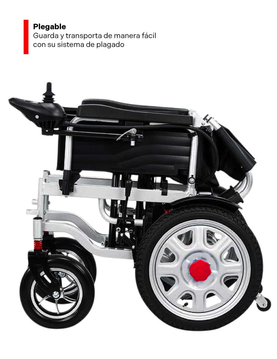 Silla ruedas eléctrica plegable hasta rinde 25 km LUSRNSB11G634