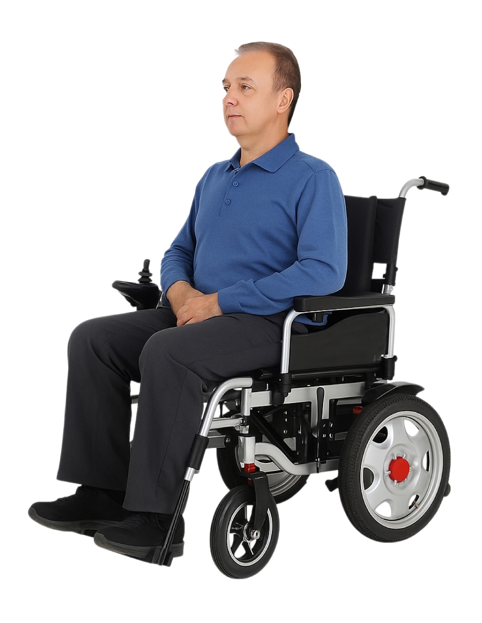 Silla ruedas eléctrica plegable hasta rinde 25 km LUSRNSB11G634