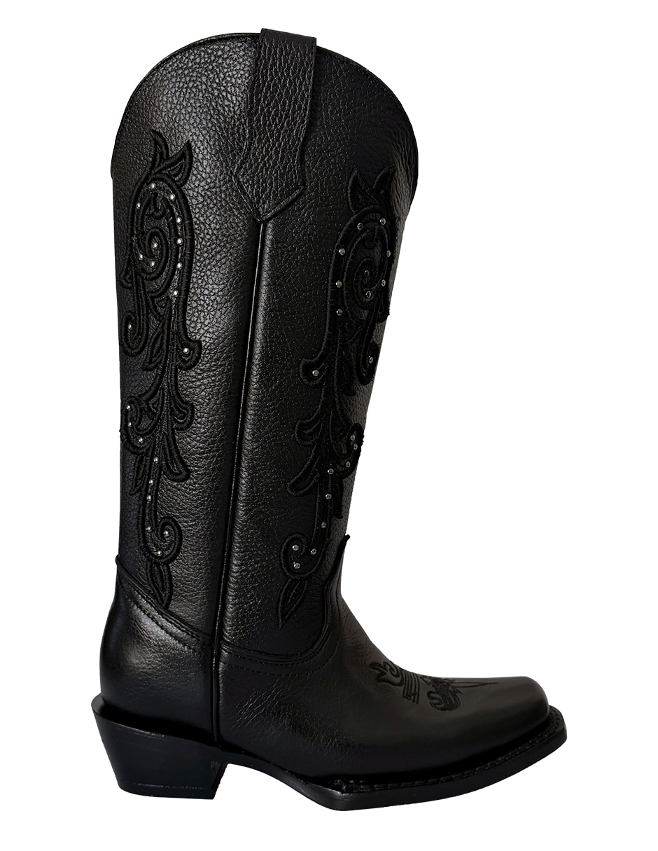 Bota cowboy abajo de la rodilla de piel para mujer Bota cowboy abajo de la rodilla de piel para mujer