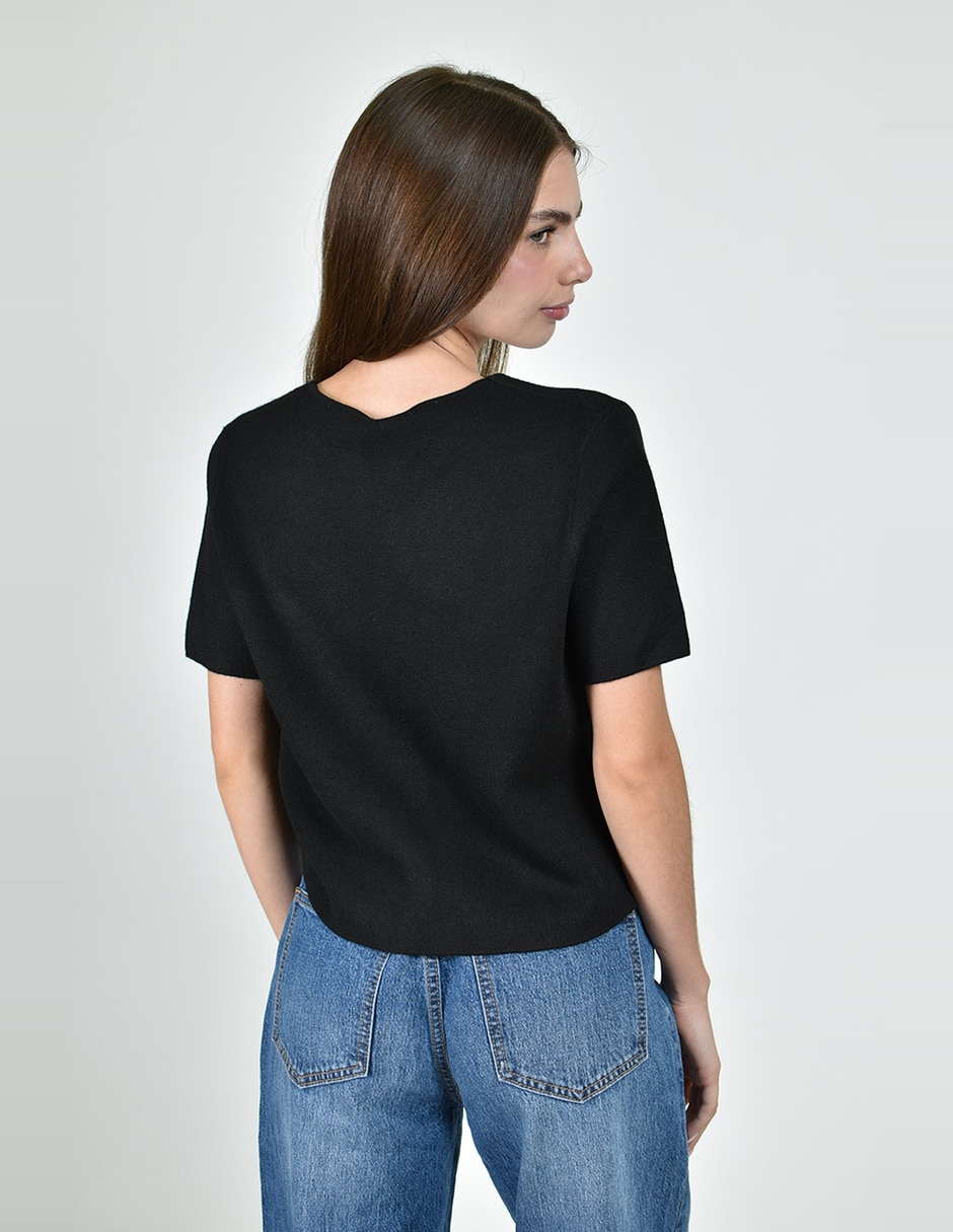 Blusa manga corta para mujer 4