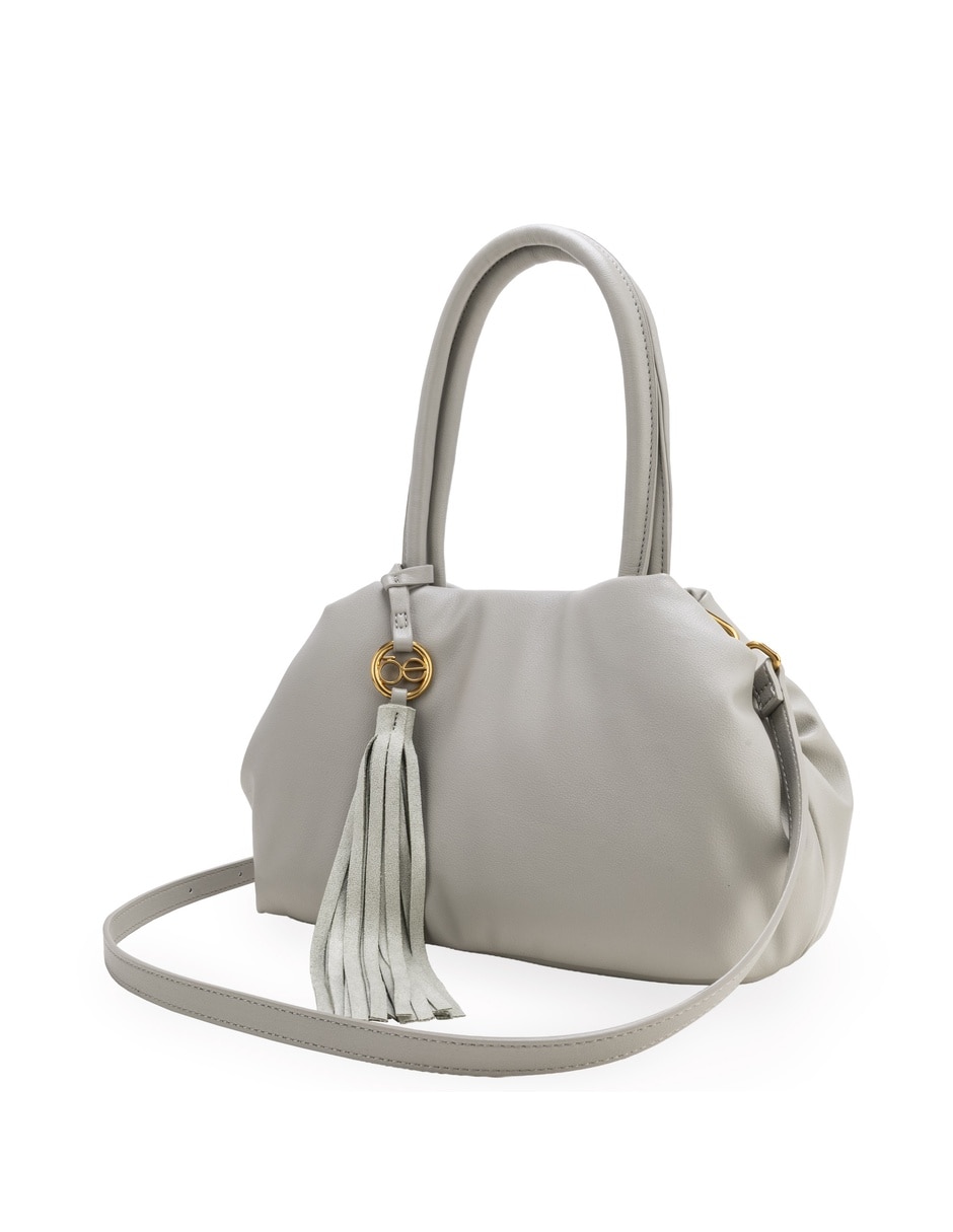 Bolsa satchel camio de piel para mujer