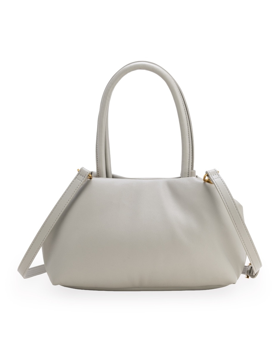 Bolsa satchel camio de piel para mujer