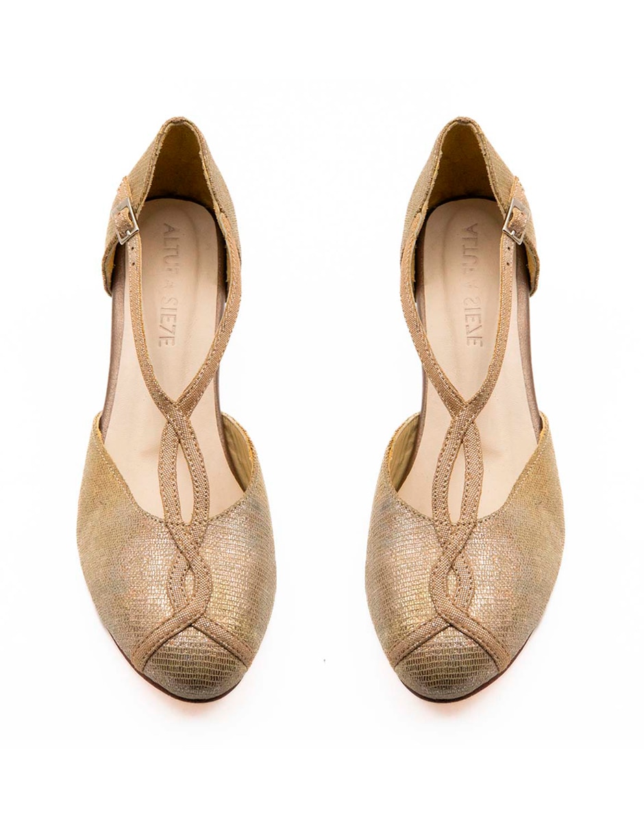 Zapato de tacón de piel para mujer 4