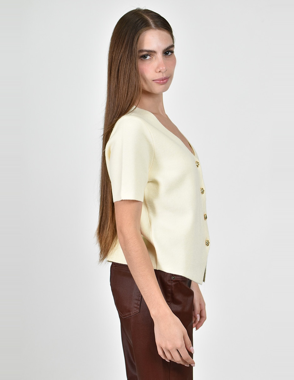 Blusa manga corta para mujer 5