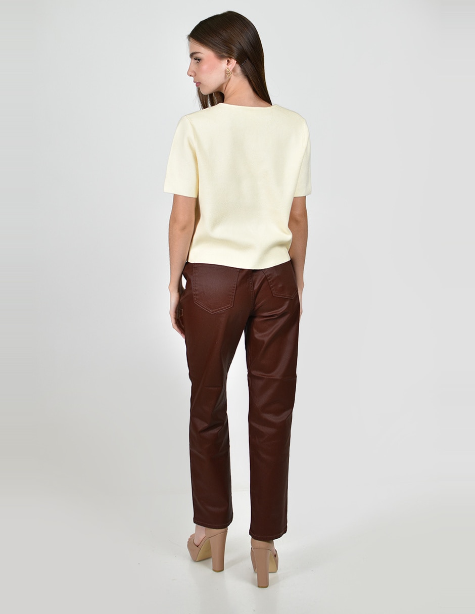 Blusa manga corta para mujer 4