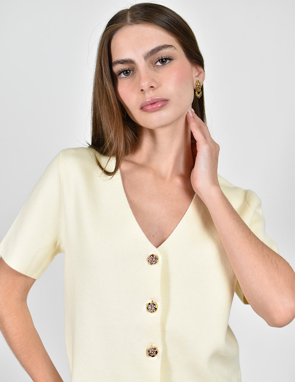 Blusa manga corta para mujer 3