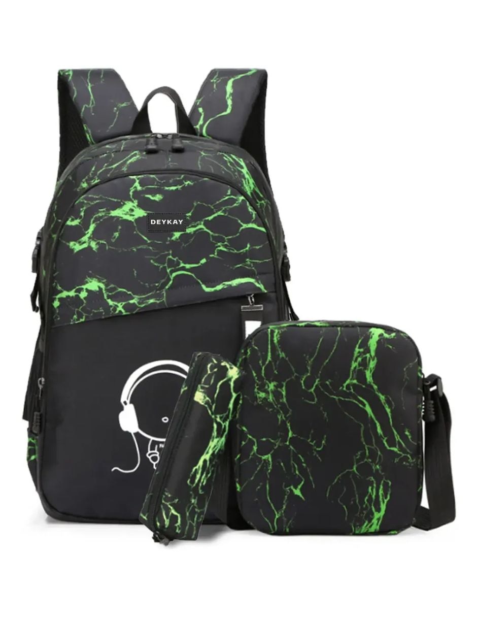 Set mochila escolar Impermeable unisex