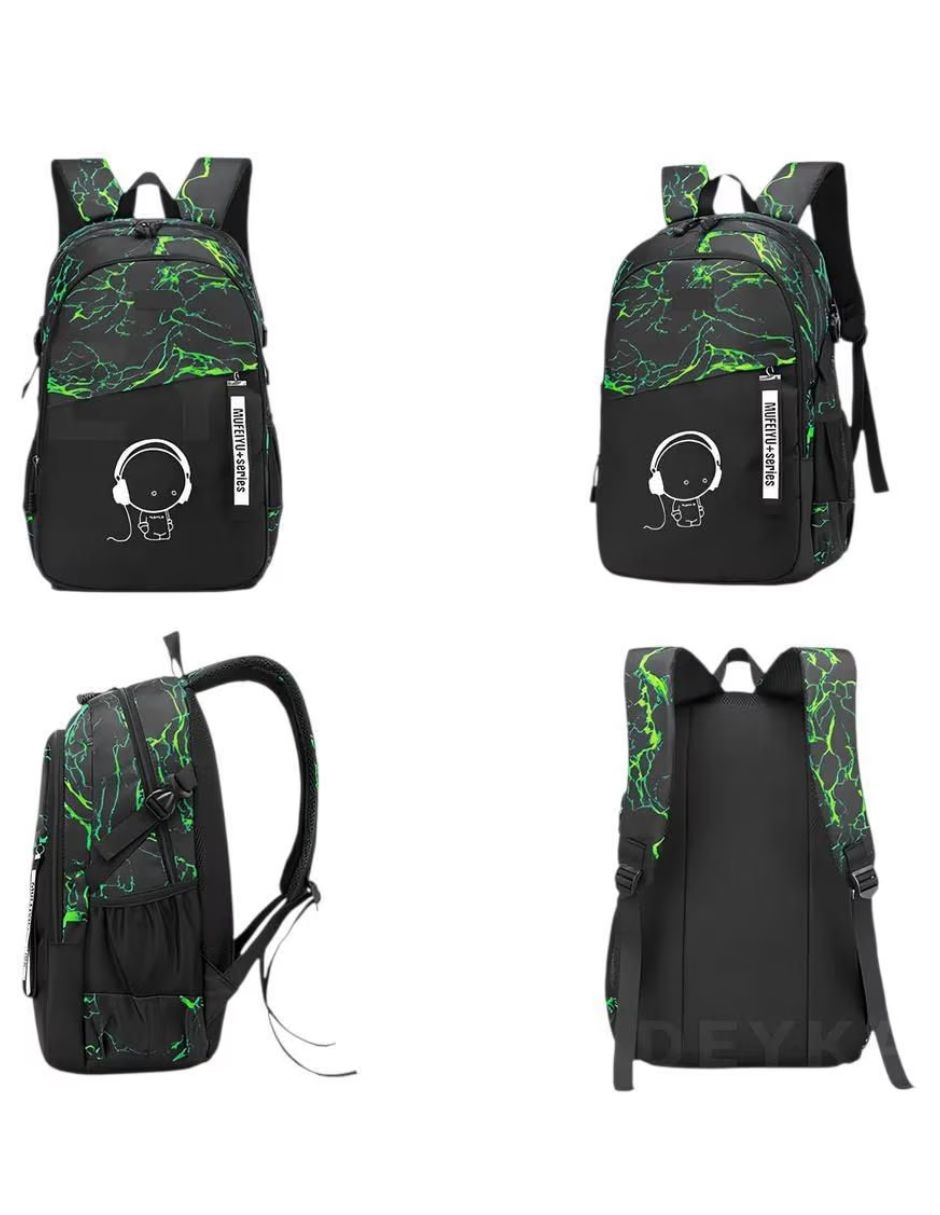 Set mochila escolar Impermeable unisex 2
