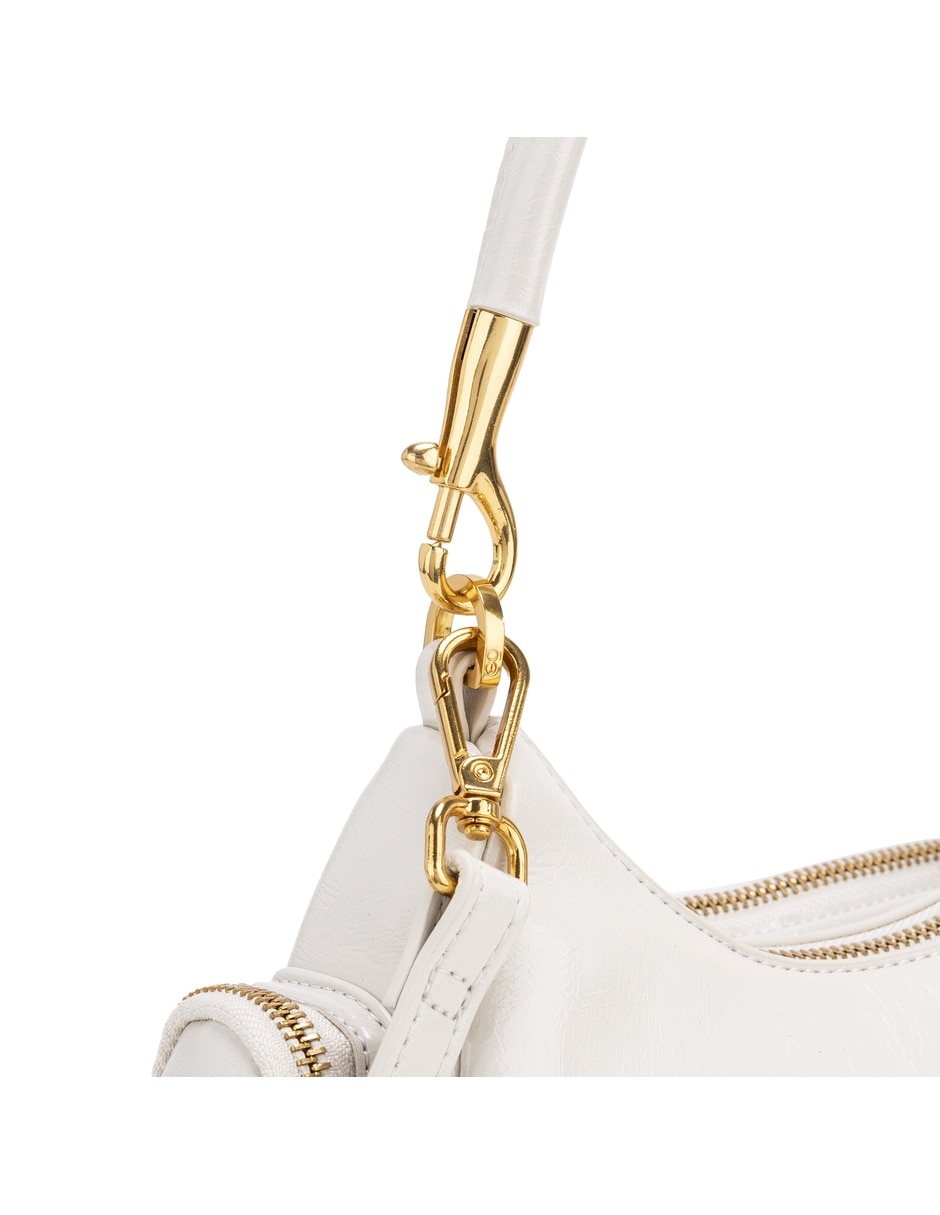 Bolsa shoulder krampus de piel para mujer