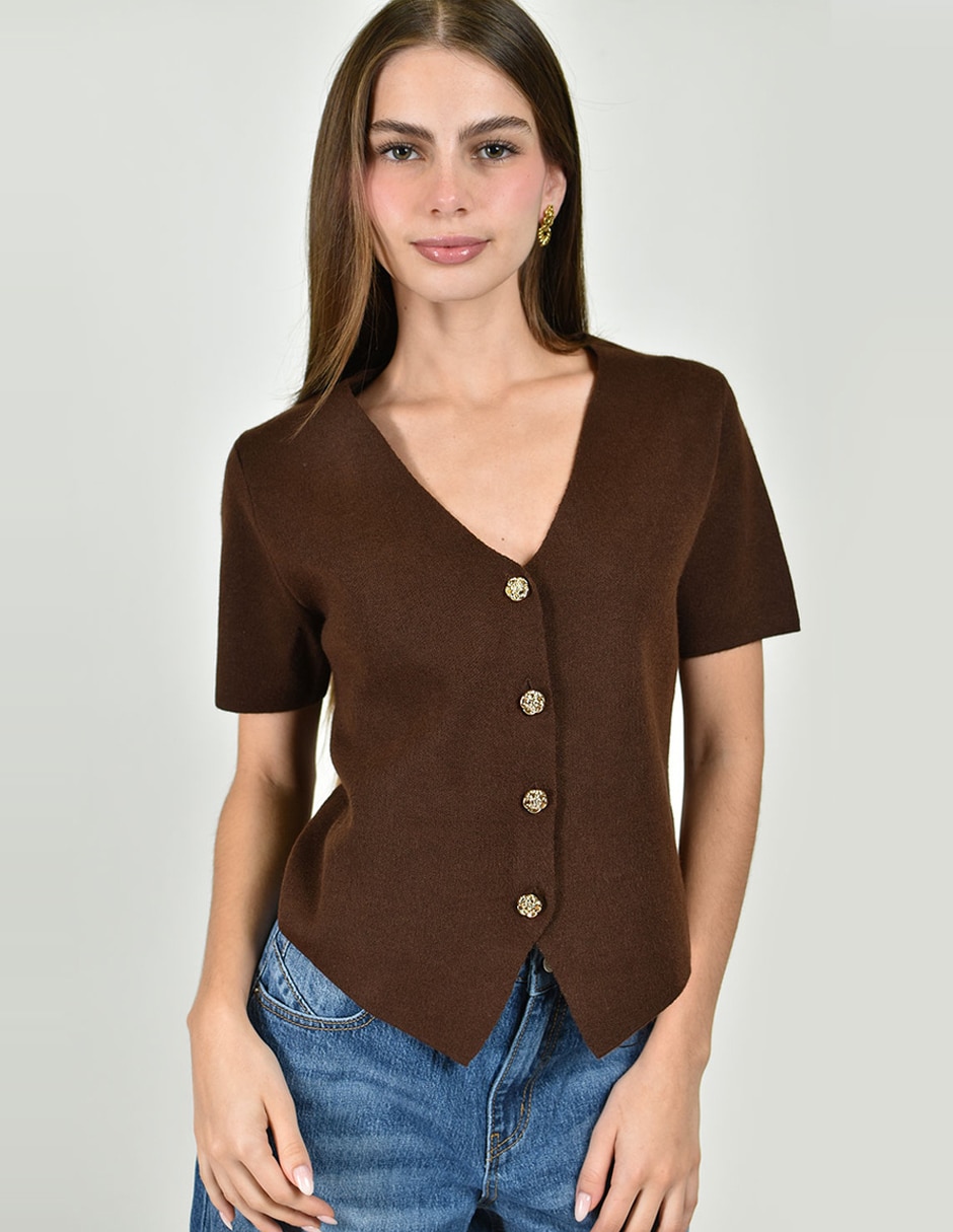 Blusa manga corta para mujer 3