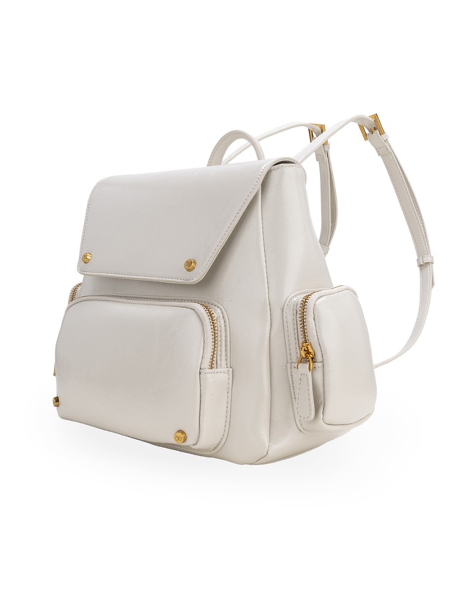 Bolsa backpack krampus de piel para mujer 5