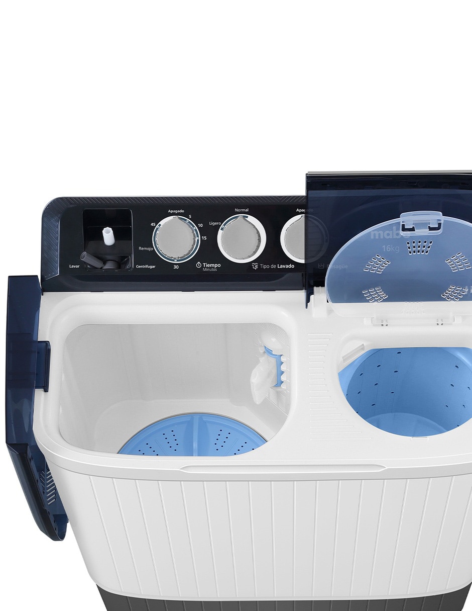 Lavadora doble tina 16 KG semiautomática carga superior LMDX6124HBAB0 6