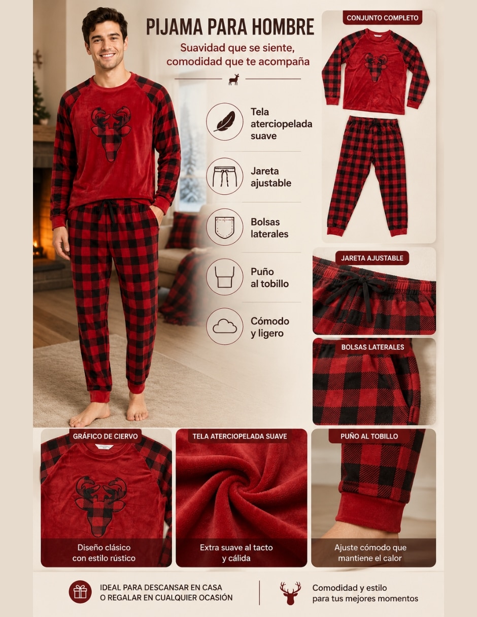 Conjunto pijama para hombre 2