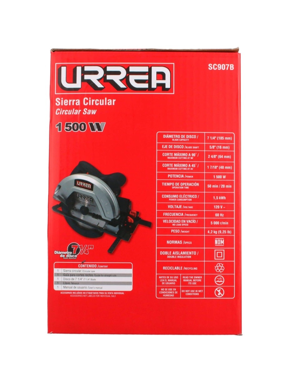 Sierra circular SC907B 1500 W 3