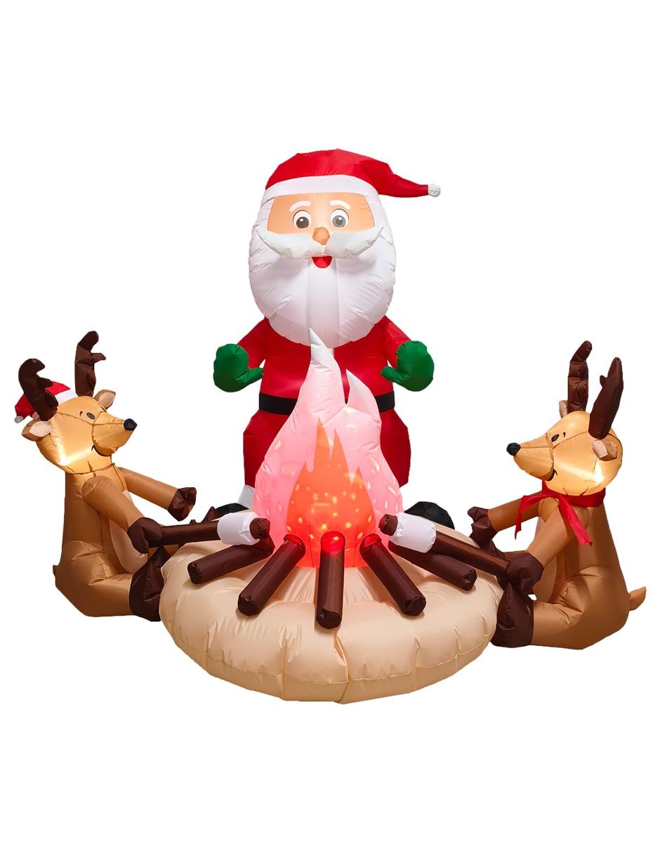 Inflable decorativo forma de santa claus