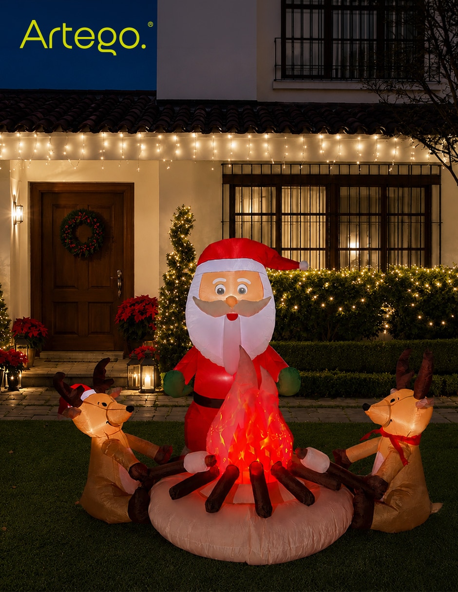 Inflable decorativo forma de santa claus 3