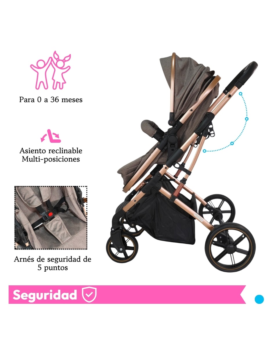 Carriola con portabebé