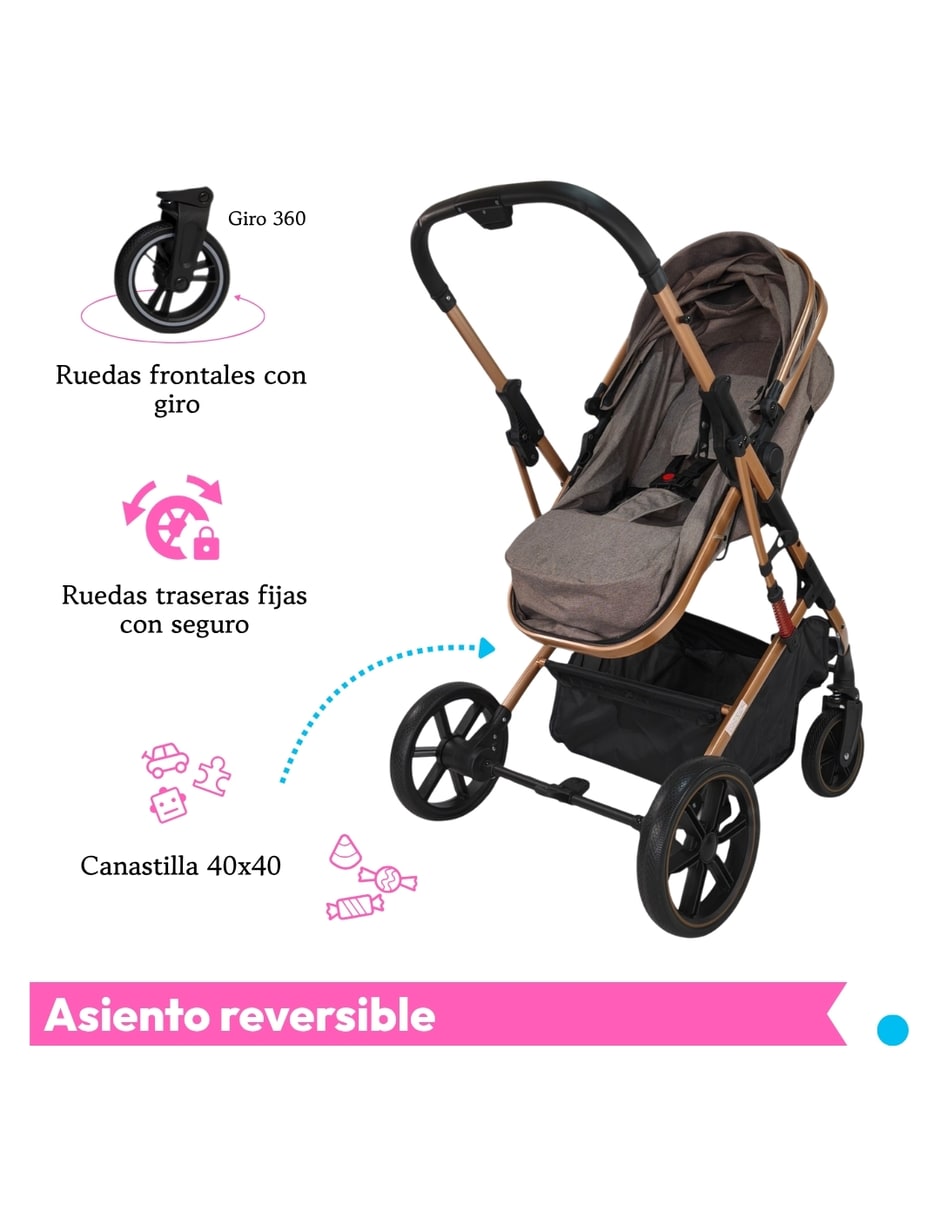 Carriola con portabebé